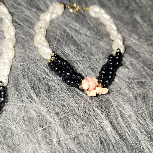 Vintage 90s necklace and bracelet set - Picture 6 of 8